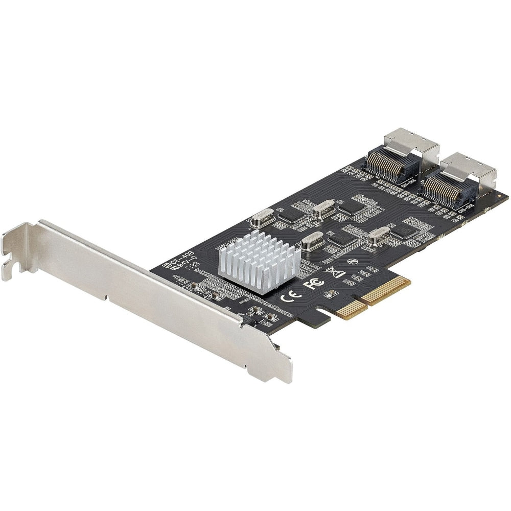 StarTech.com 8 Port SATA PCIe Card, PCI Express 6Gbps SATA Expansion Card with 4 Controllers, PCI-e x4 Gen 2 to SATA III Adapter Card - SATA III 6Gbps PCIe x4 Gen 2 card - PCIe SATA expansion card has 2x Mini-SAS ports