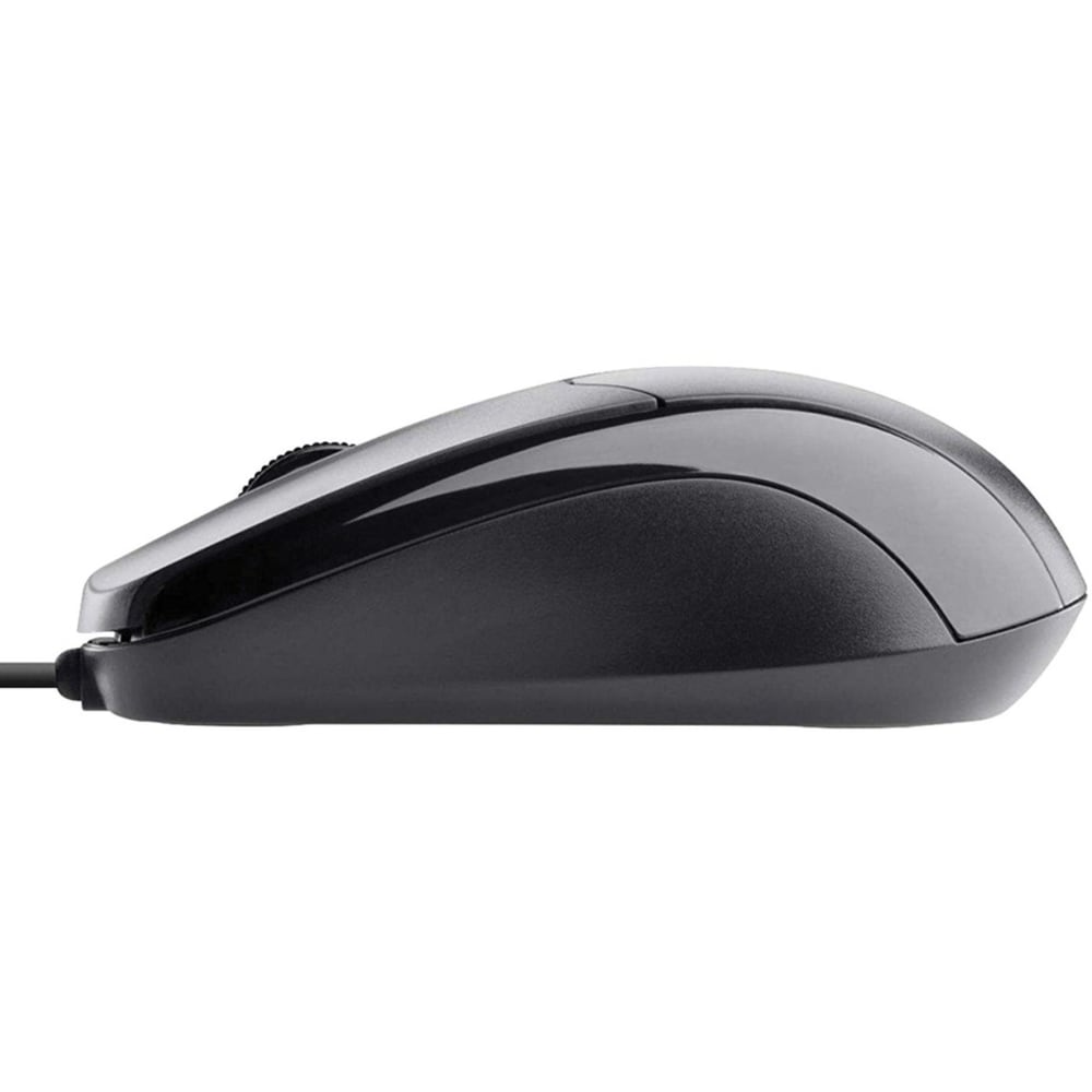 Belkin Wired USB Ergonomic Mouse - Optical - Cable - 1 Pack - USB - 800 dpi - Scroll Wheel - 3 Button(s)