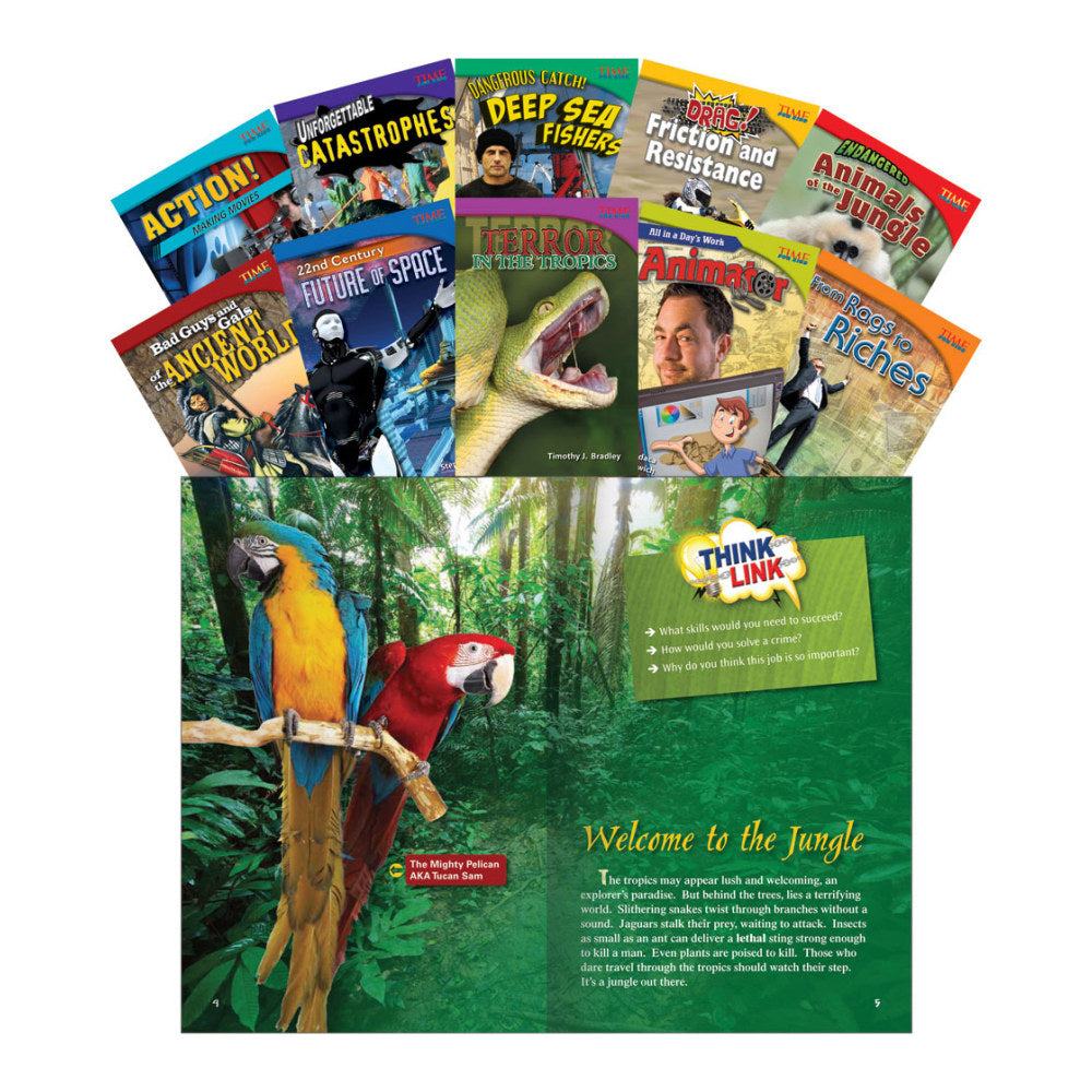 Teacher Created Materials TIME FOR KIDS Nonfiction Book Set, Set 3, Set Of 10 Books, Grade 5