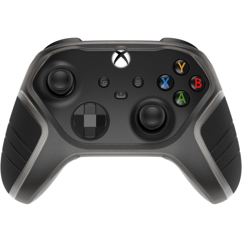 OtterBox Xbox X|S Antimicrobial Easy Grip Controller Shell - For Microsoft Gaming Controller - Dark Web (Black/Silver Metallic) - Abrasion Resistant, Anti-slip, Bacterial Resistant, Scuff Resistant, Sweat Resistant - Retail