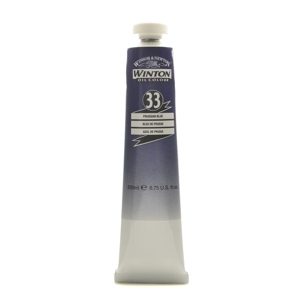 Winsor & Newton Winton Oil Colors, 200 mL, Prussian Blue, 33