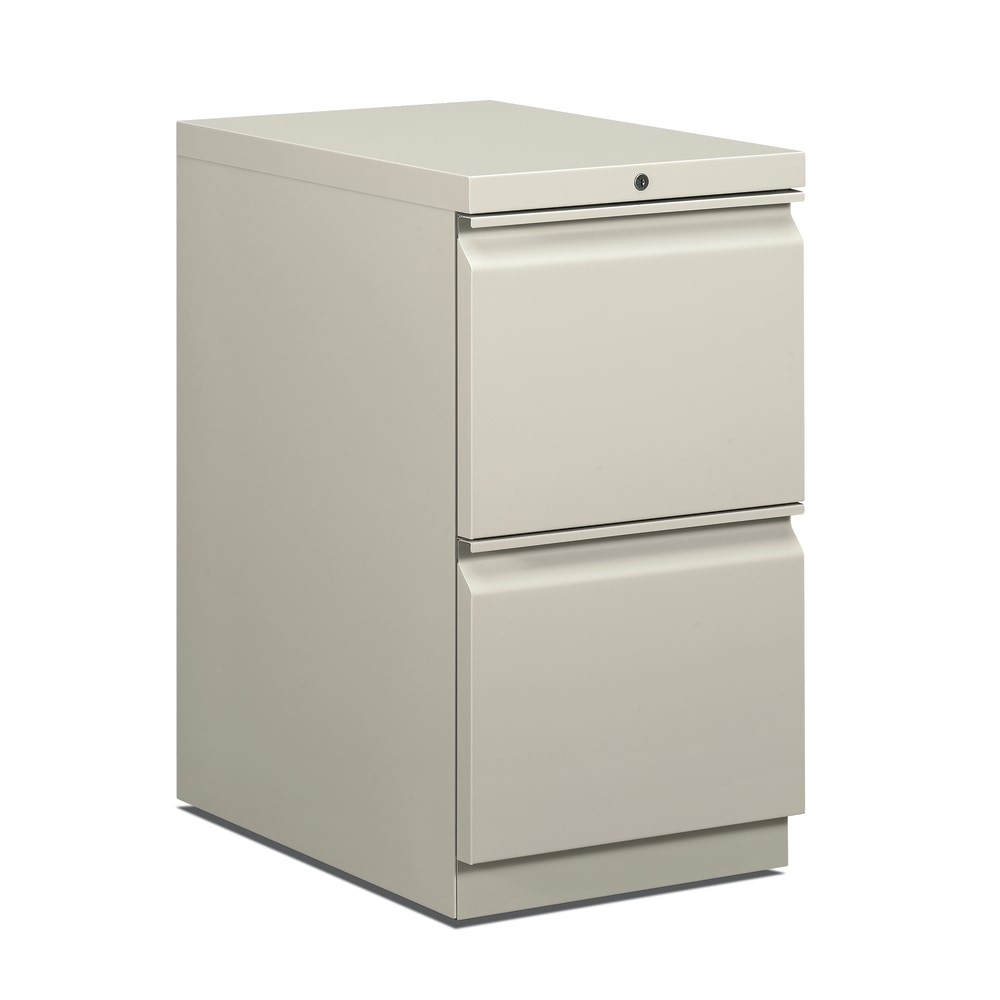 HON Brigade 15inW x 22-7/8inD Lateral 2-Drawer Mobile Pedestal File Cabinet, Light Gray