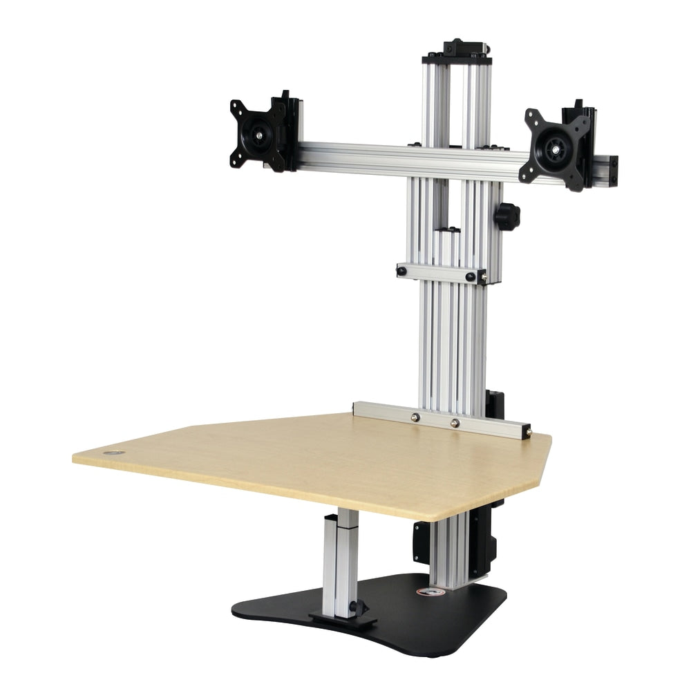 Ergo Desktop Electric Kangaroo Elite Stand, 27 1/2inH x 28inW x 28inD, Maple, Standard Delivery