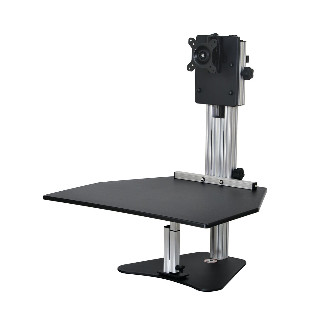 Ergo Desktop Kangaroo Pro 28inW Adjustable Height Desk Converter, Black