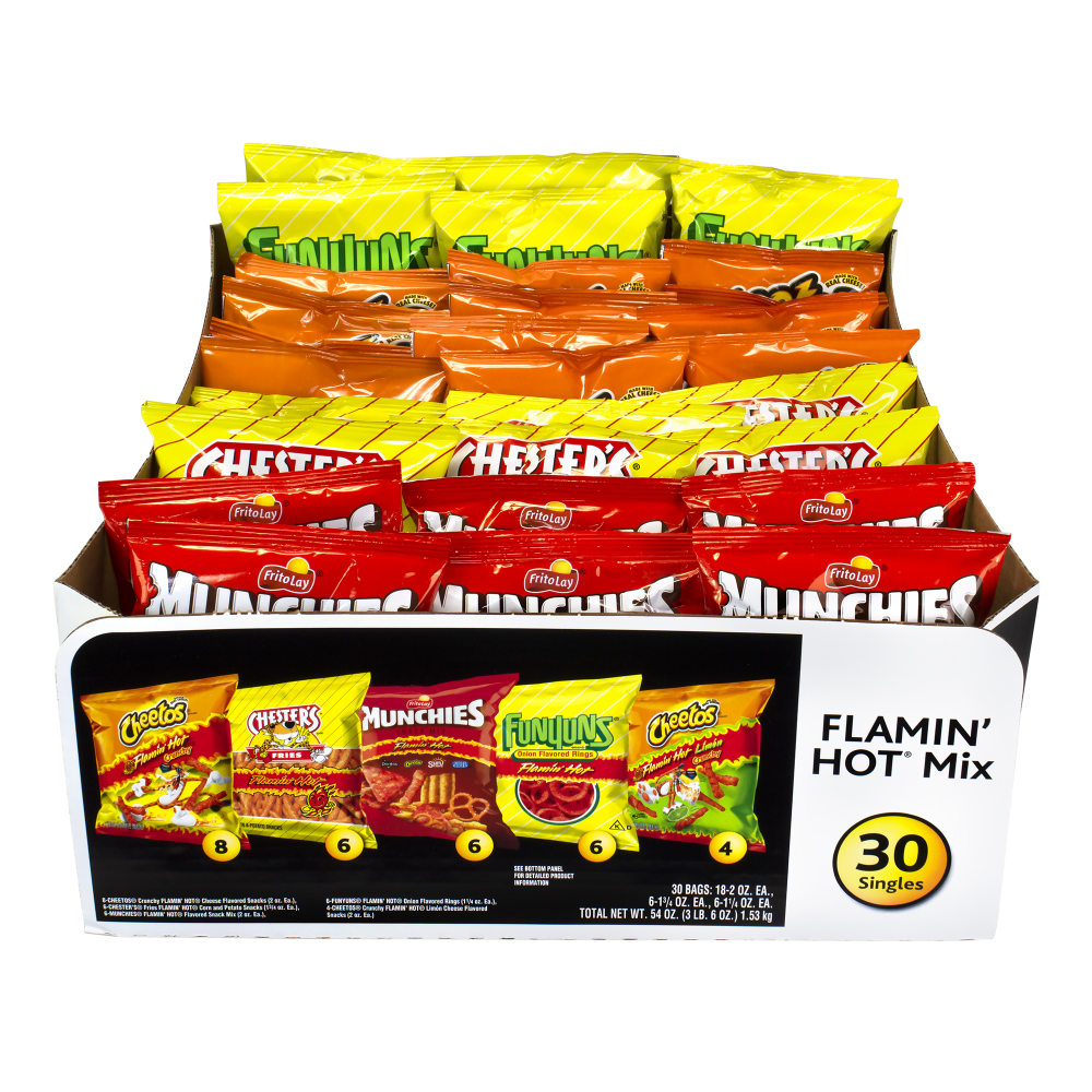 Frito-Lay Flamin Hot Mix, Box Of 30