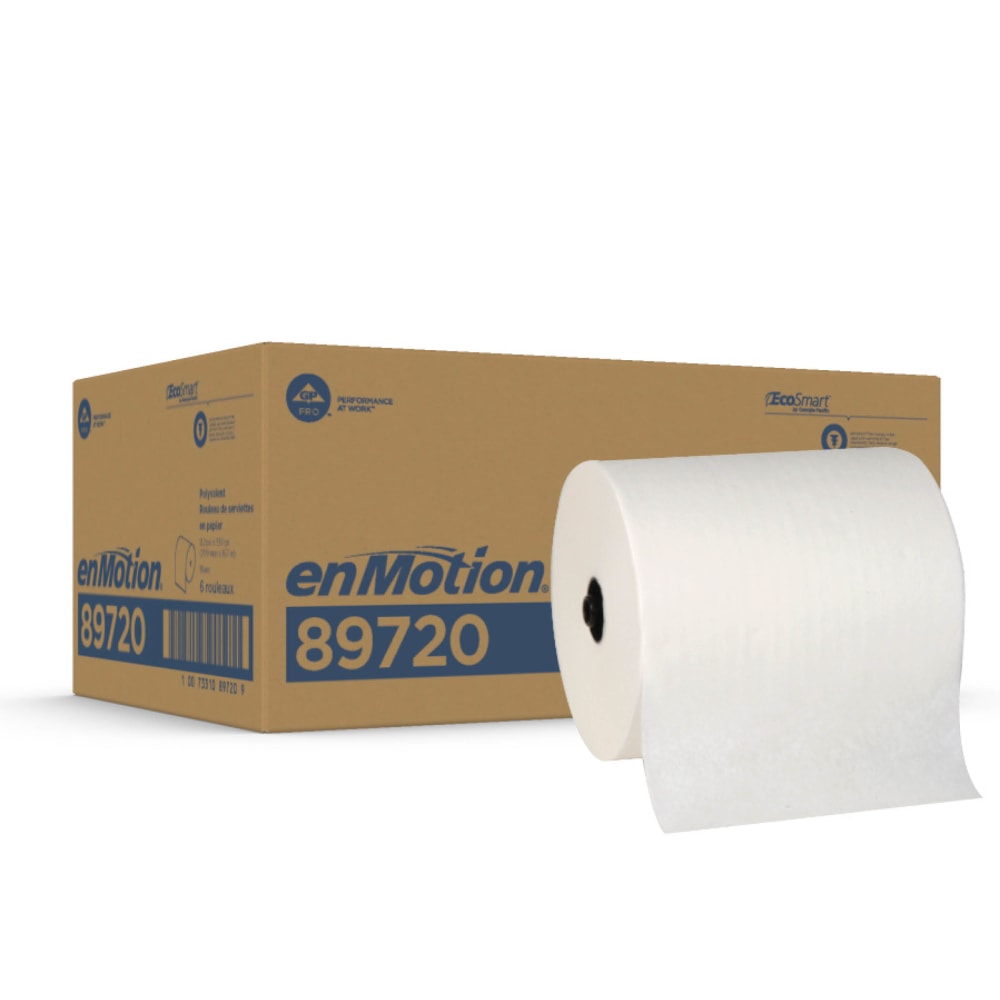 enMotion by GP PRO Flex 1-Ply Paper Towels, 550ft Per Roll, Pack Of 6 Rolls