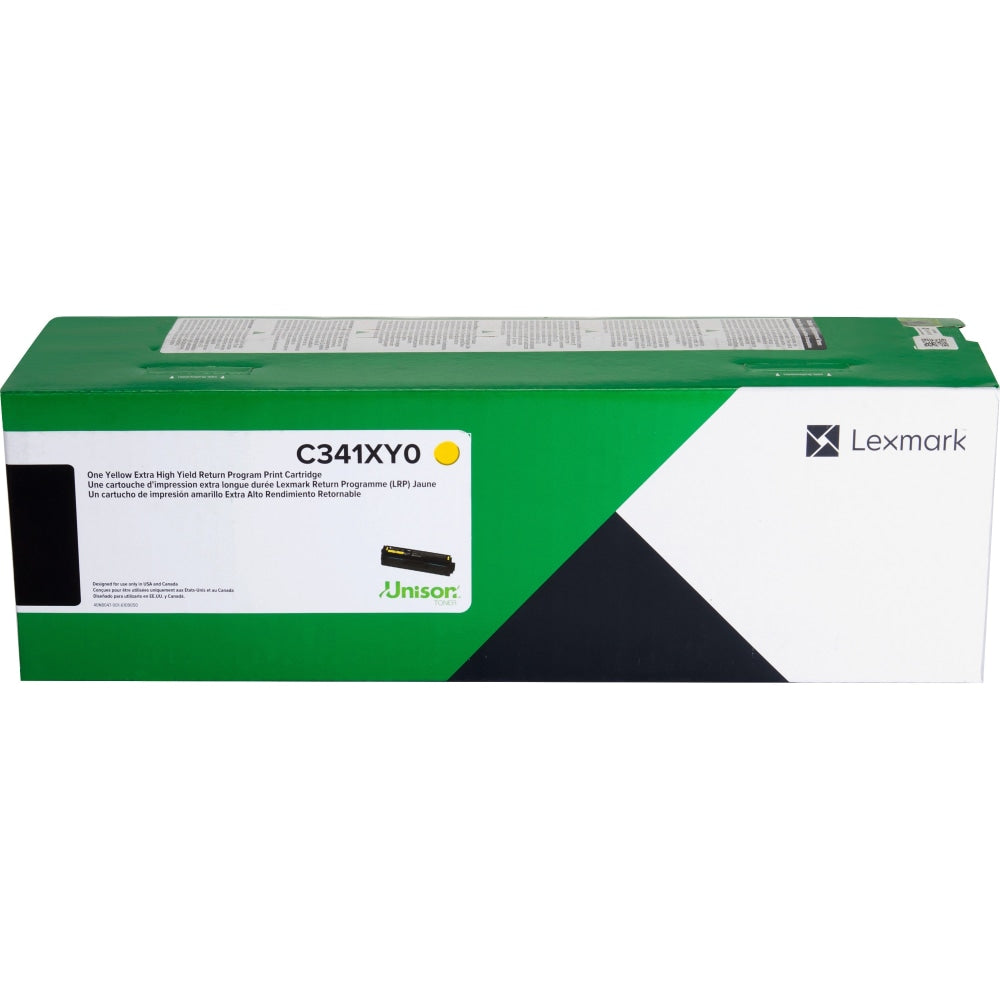 Lexmark Unison Original Toner Cartridge - Yellow - Laser - Extra High Yield - 4500 Pages - 1 Each