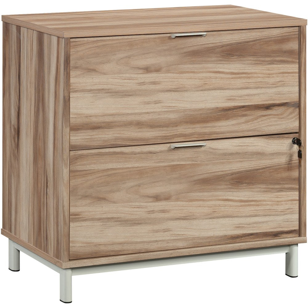 Sauder Bergen Circle Commercial 30-1/3inW x 19-1/2inD Lateral 2-Drawer File Cabinet, Kiln Acacia