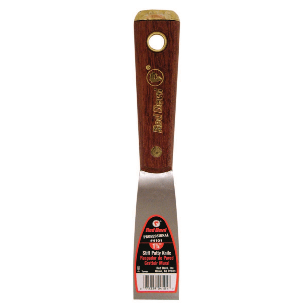 Red Devil 4100 Pro Series Putty Knife, 1-1/4in Width, Stiff