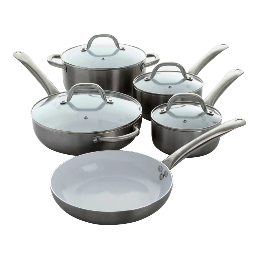 Oster Cookware Set, Montecielo 9-Piece, Titanium