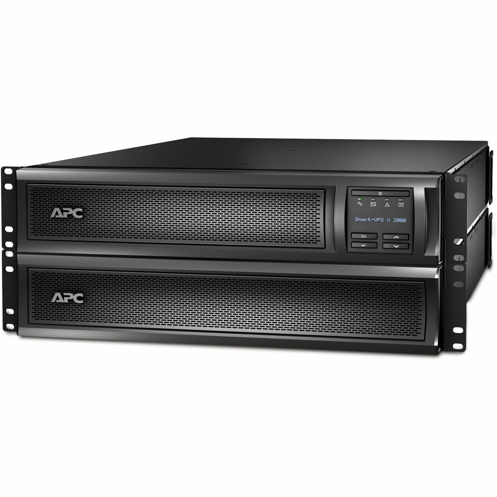 APC by Schneider Electric Smart-UPS X 1920 VA Tower/Rack Mountable - 2U Rack-mountable - 3 Hour Recharge - 11 Minute Stand-by - 120 V AC Input - 120 V AC Output - Sine Wave - Serial Port - USB - 3 x NEMA 5-15R, 3 x NEMA 5-20R, 1 x NEMA L5-20R