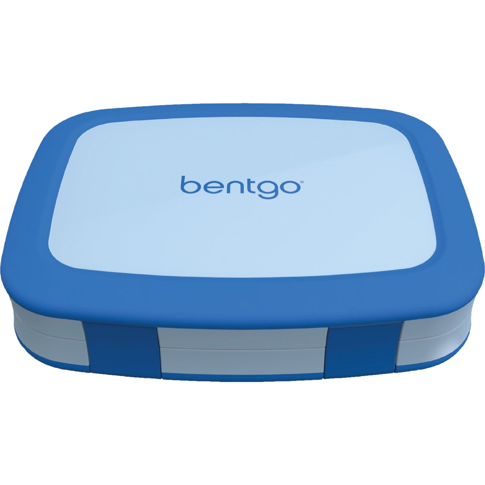 Bentgo Kids Lunch Box, 2inH x 6-1/2inW x 8-1/2inD, Blue