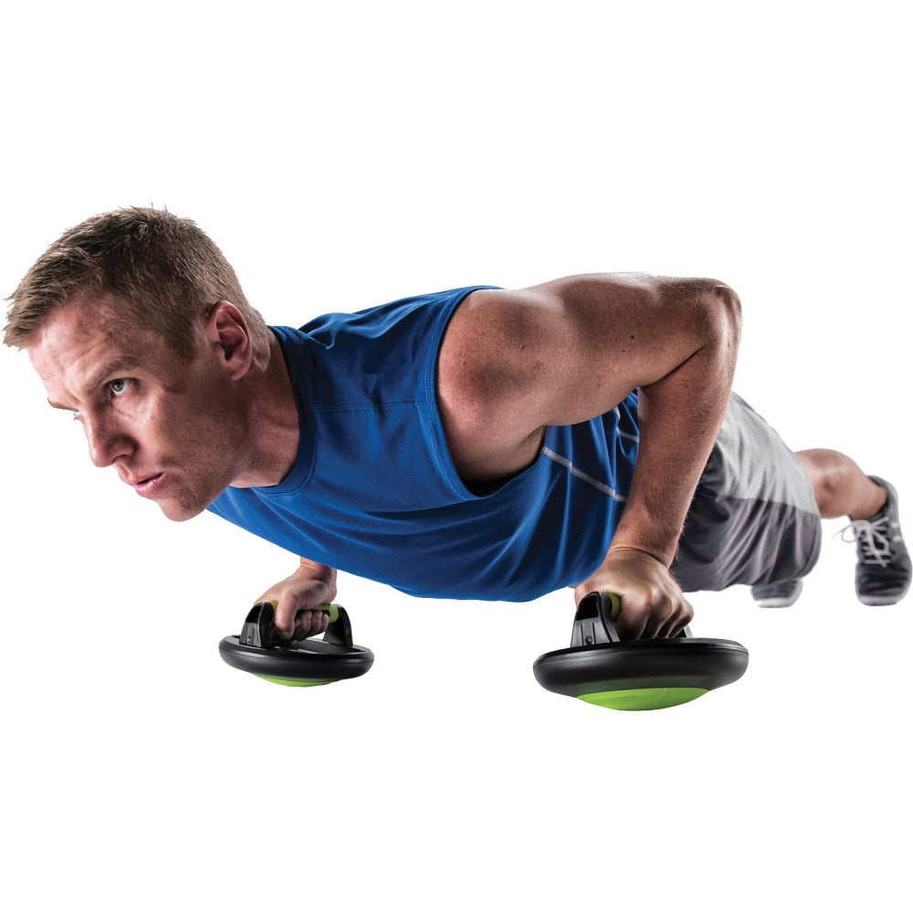 GoFit Pivoting Push-up Pods - Rubber