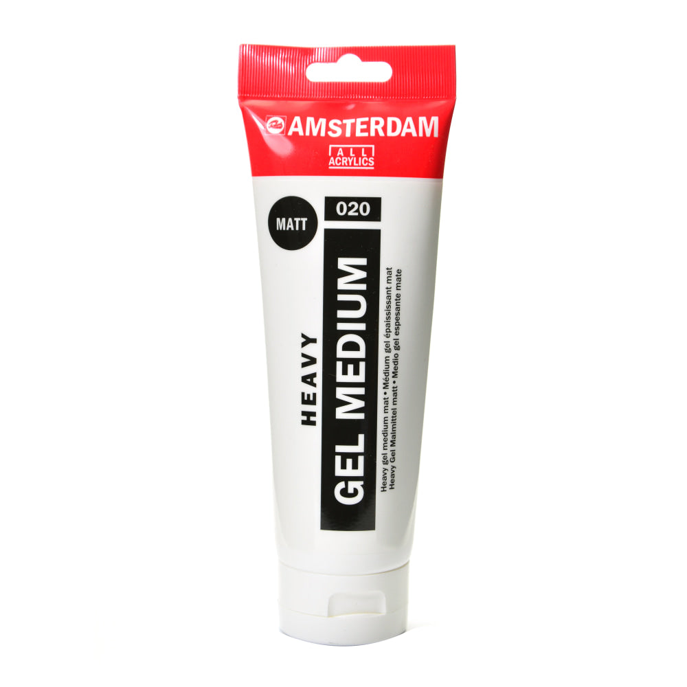 Amsterdam Acrylic Mediums, Heavy Gel, Matte, 250 mL, Pack Of 2