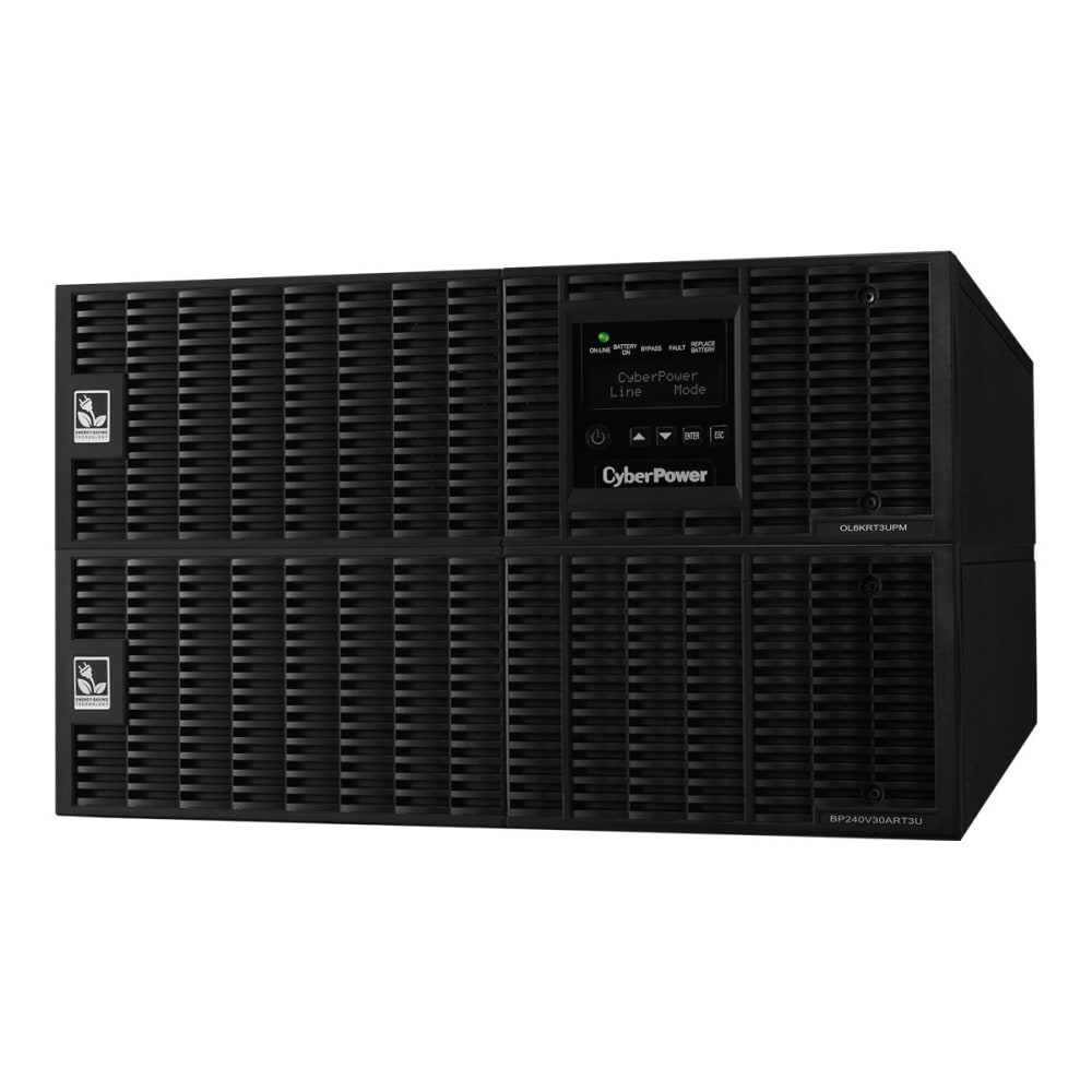 CyberPower Smart App Online OL6000RT3UTAA - UPS (rack-mountable / external) - AC 200-240 V - 5400 Watt - 6000 VA - 7.2 Ah - RS-232, USB - output connectors: 4 - 6U - TAA Compliant