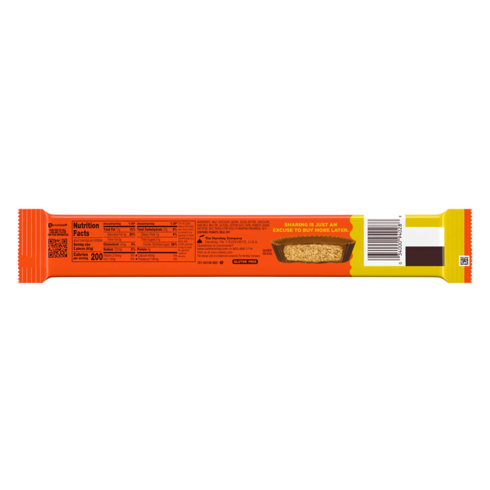 Reeses Super King Size Bars, 4.2 Oz, Pack Of 24 Bars