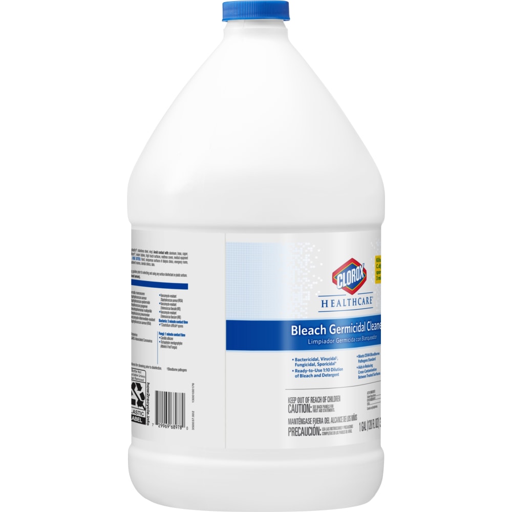 Clorox Healthcare Bleach Germicidal Cleaner Refill, 128 Ounces