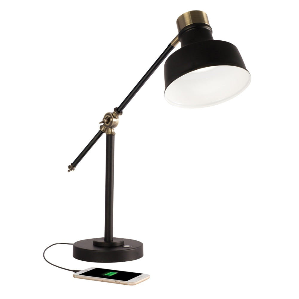 OttLite Balance LED Desk Lamp, 18inH, Black