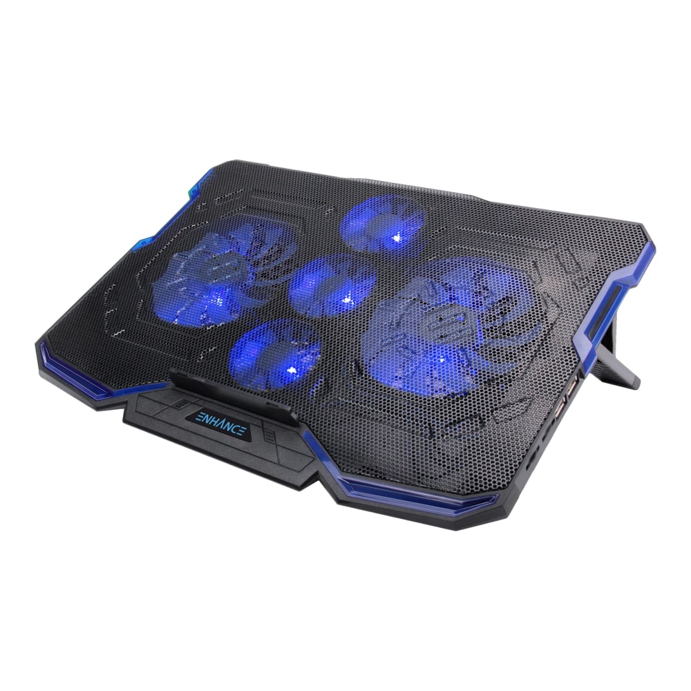 ENHANCE Cryogen - Notebook cooling pad - 17in - black with blue accents