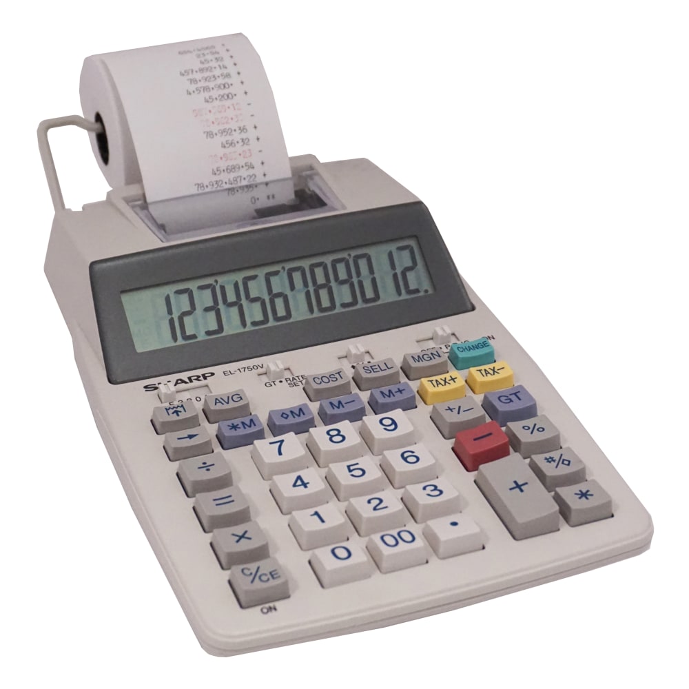 Sharp EL-1750V Printing Calculator