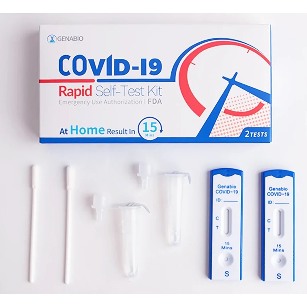 Genabio COVID-19 At Home Antigen Rapid Tests, Case Of 102 Kits