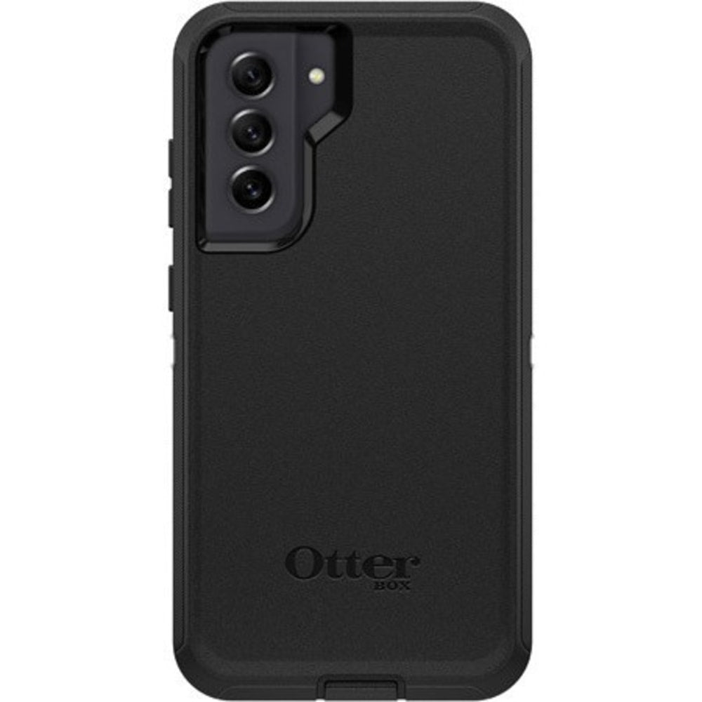 OtterBox Defender Rugged Carrying Case Holster For Samsung Galaxy S21 FE 5G Smartphone, Black