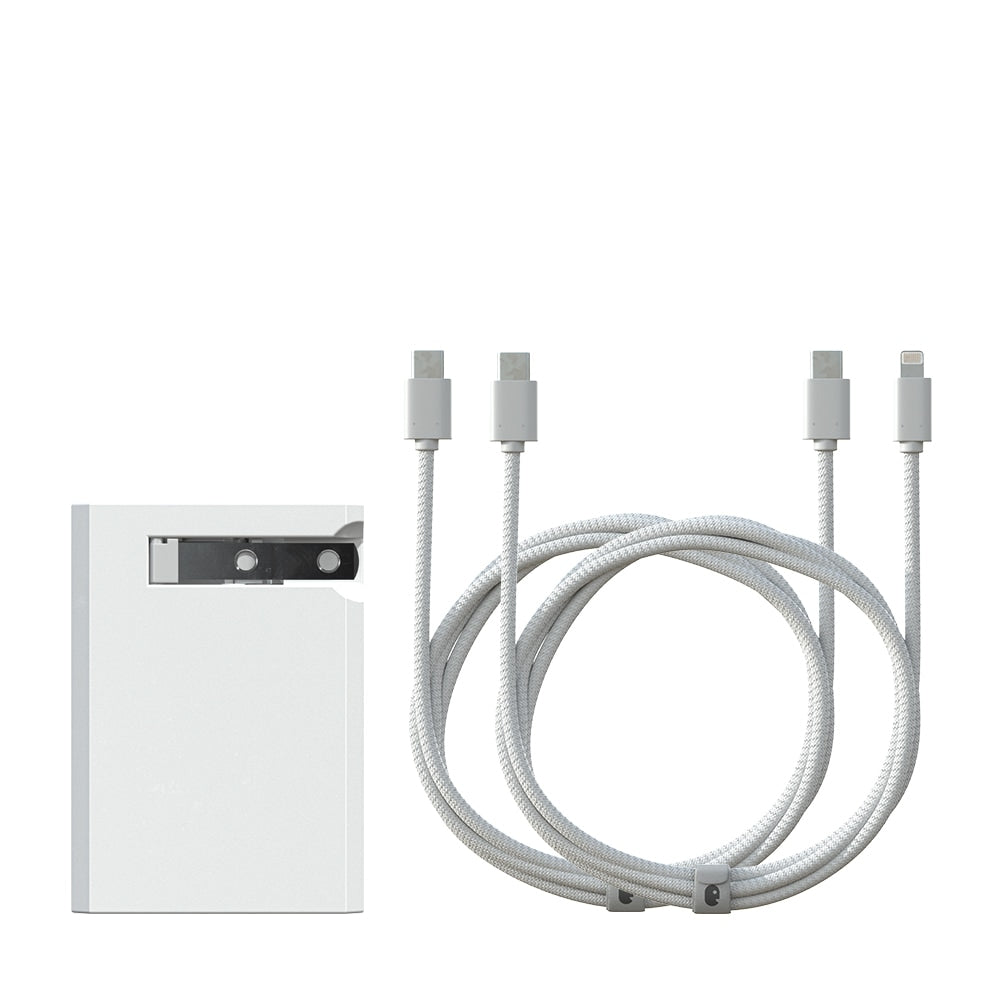 Einova Sirius 65W Universal Charger Apple Bundle, White, PABWH65.01