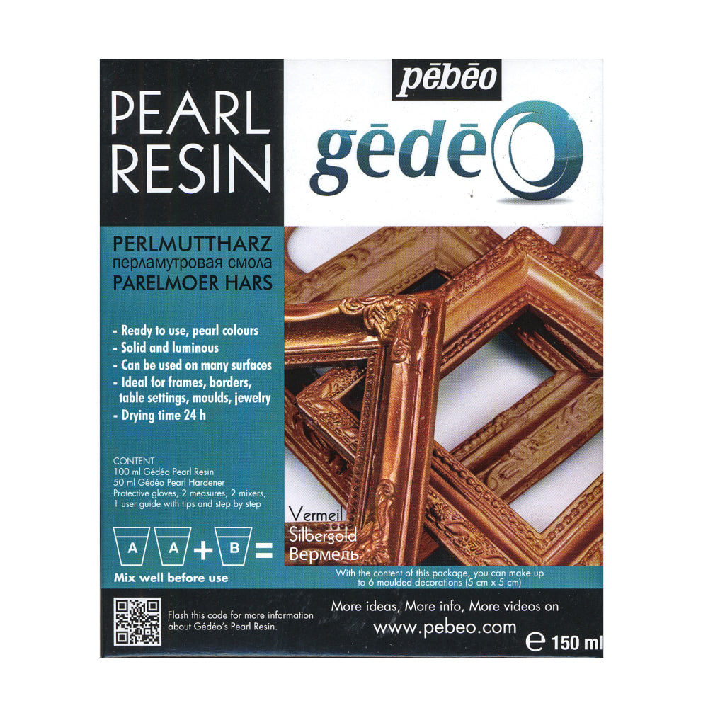 Pebeo Gedeo Pearl Resins, Vermeil, 150 Ml