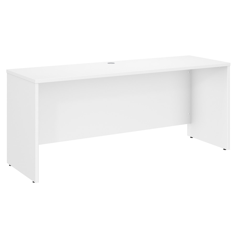 Bush Business Furniture Studio C 72inW Credenza Computer Desk, White, Standard Delivery