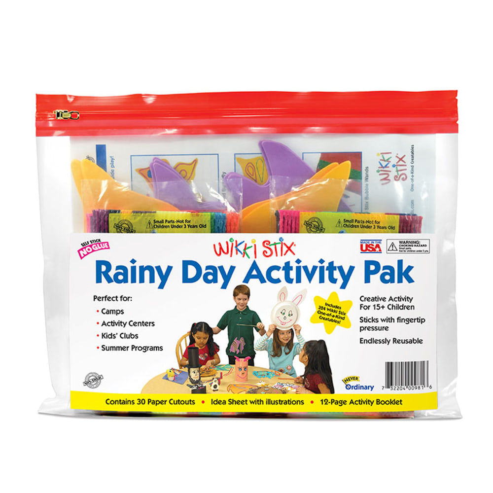 Wikki Stix Rainy Day Activity Pack, Multicolor, Set Of 356 Pieces