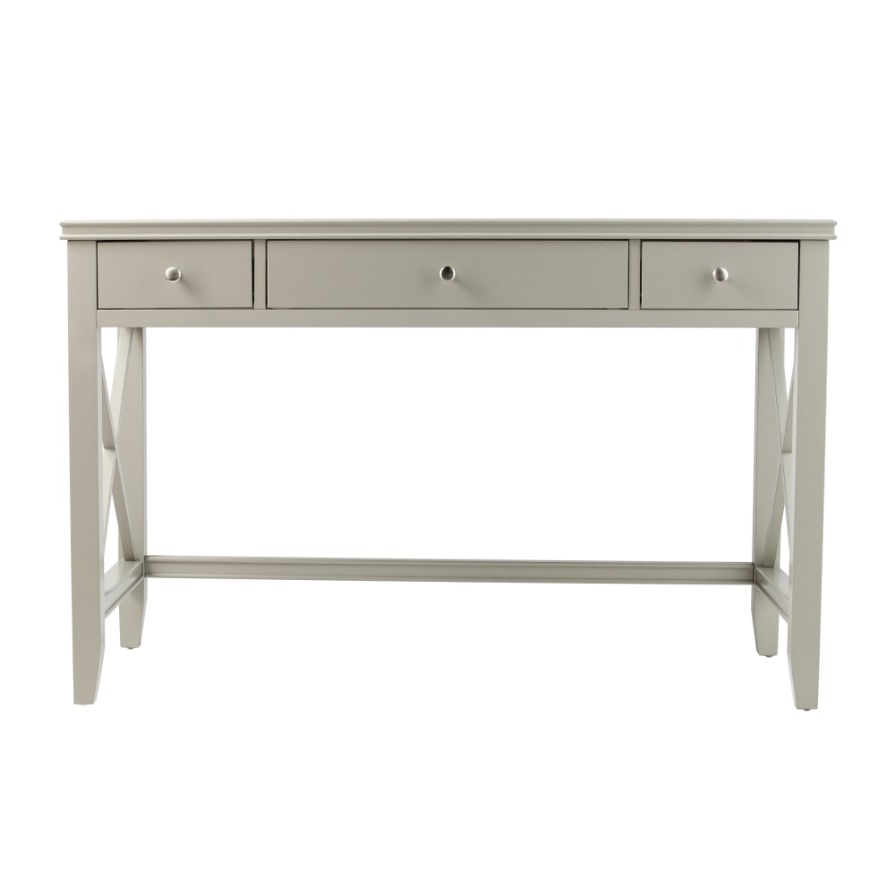 SEI Larksmill Farmhouse 48inW Writing Desk, Gray