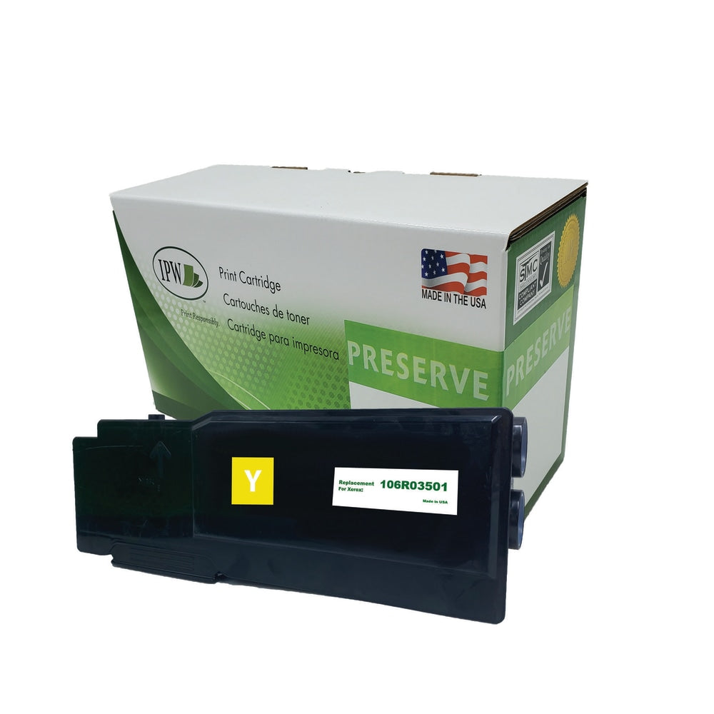 IPW Preserve Remanufactured Yellow Toner Cartridge Replacement For Xerox 106R03501,106R03501-R-O