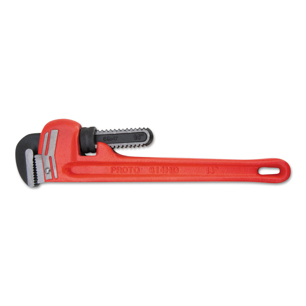 PROTO Heavy-Duty Pipe Wrench, 14in Tool Length