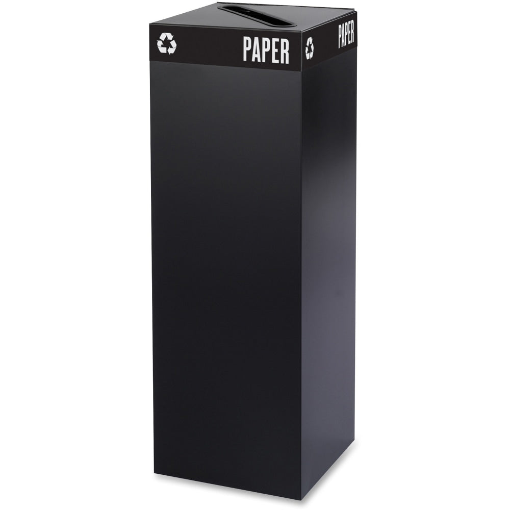 Safco Recycling Receptacle, 42 Gallon, Black