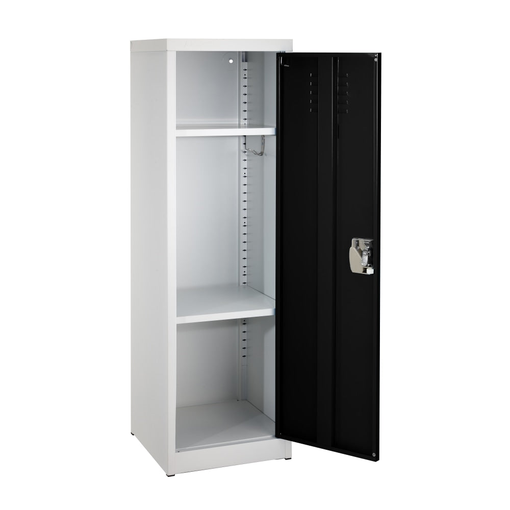 Alpine Kids' 1-Tier Steel Locker, 48inH x 15inW x 15inD, Black