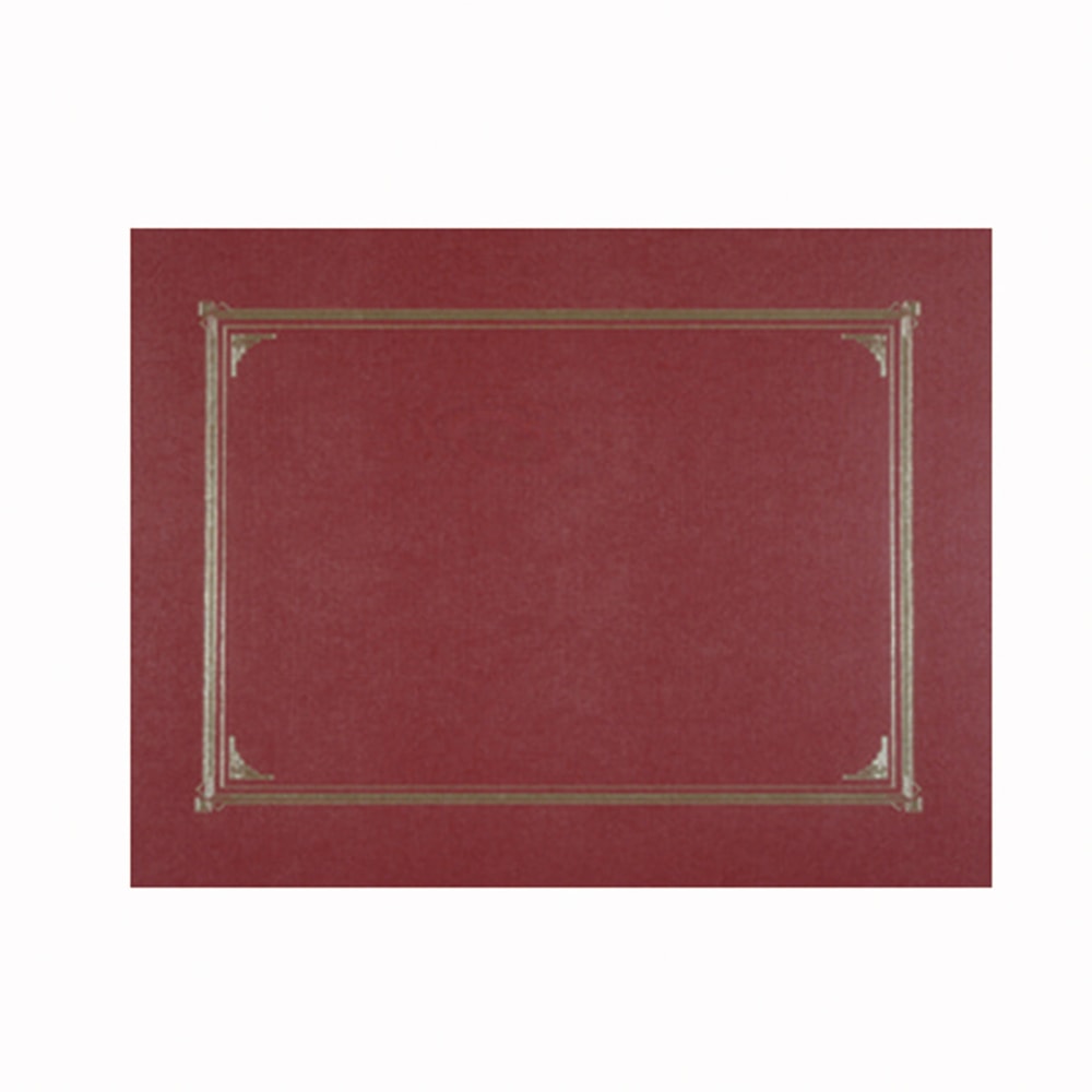 Geographics Document Covers, 9 3/4in x 12 1/2in, Burgundy, Pack Of 6