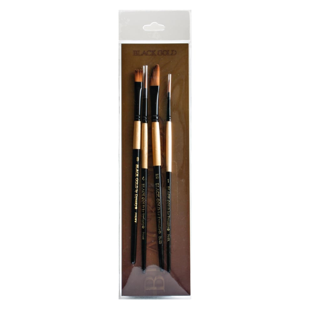 Dynasty Series Paint Brush Set, Assorted Sizes, Landscape/Portrait, Set Of 4