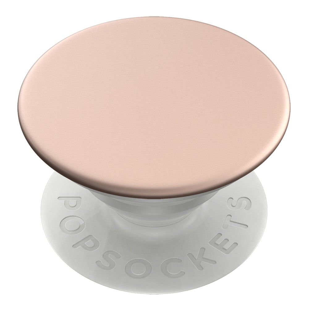 PopSockets Phone Stand, 1.5inH x 1.5inW x 0.25inD, Aluminum Rose Gold