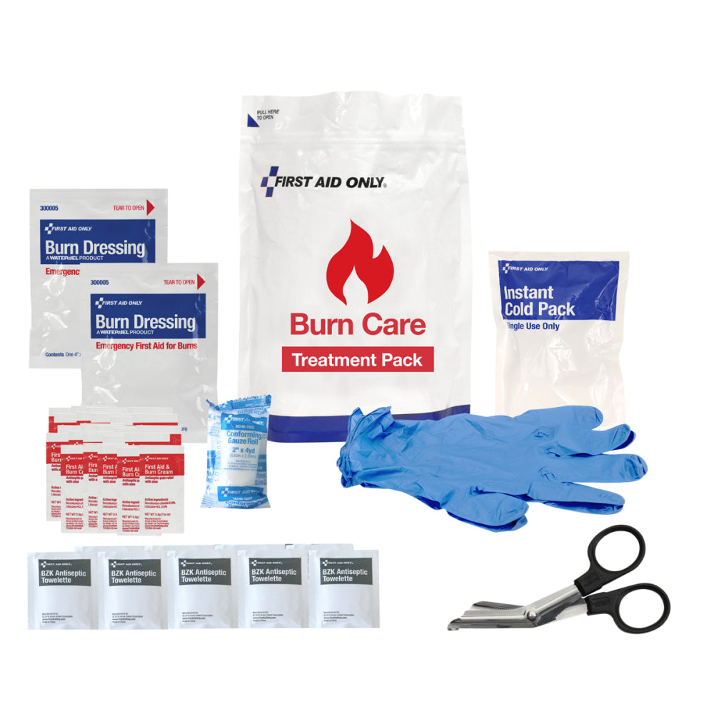 First Aid Only Burn Care Treatment Pack Refill, White