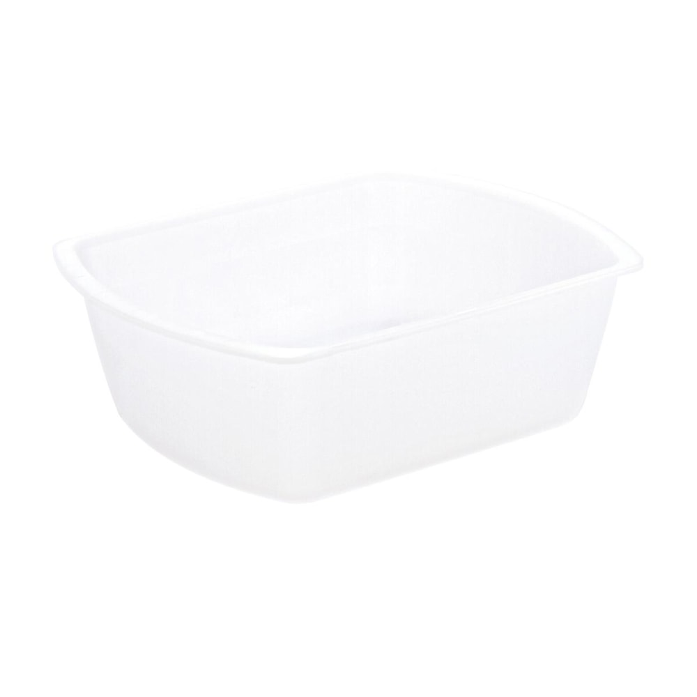 Medline Rectangular Plastic Washbasins, 8 Qt, Clear, Pack Of 50