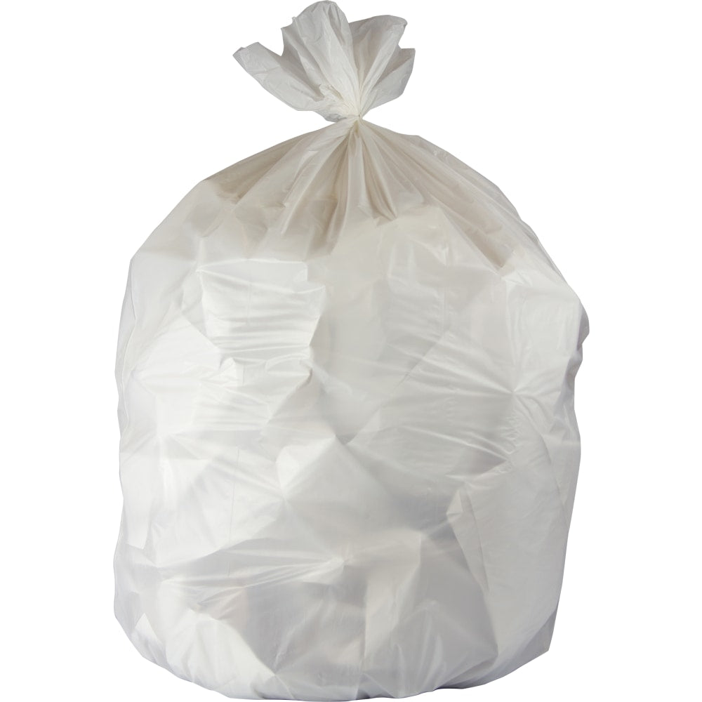 Heritage Low-Density Extra Heavy Duty Trash Can Liners, 0.75-mil, 30 Gallons, 36in x 30in, White, Case Of 200 Liners