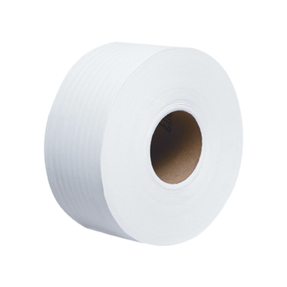 Scott 100% Recycled Fiber High-Capacity Jumbo Roll Toilet Paper - 2 Ply - 3.55in x 1000 ft - White - Fiber - 12 / Carton