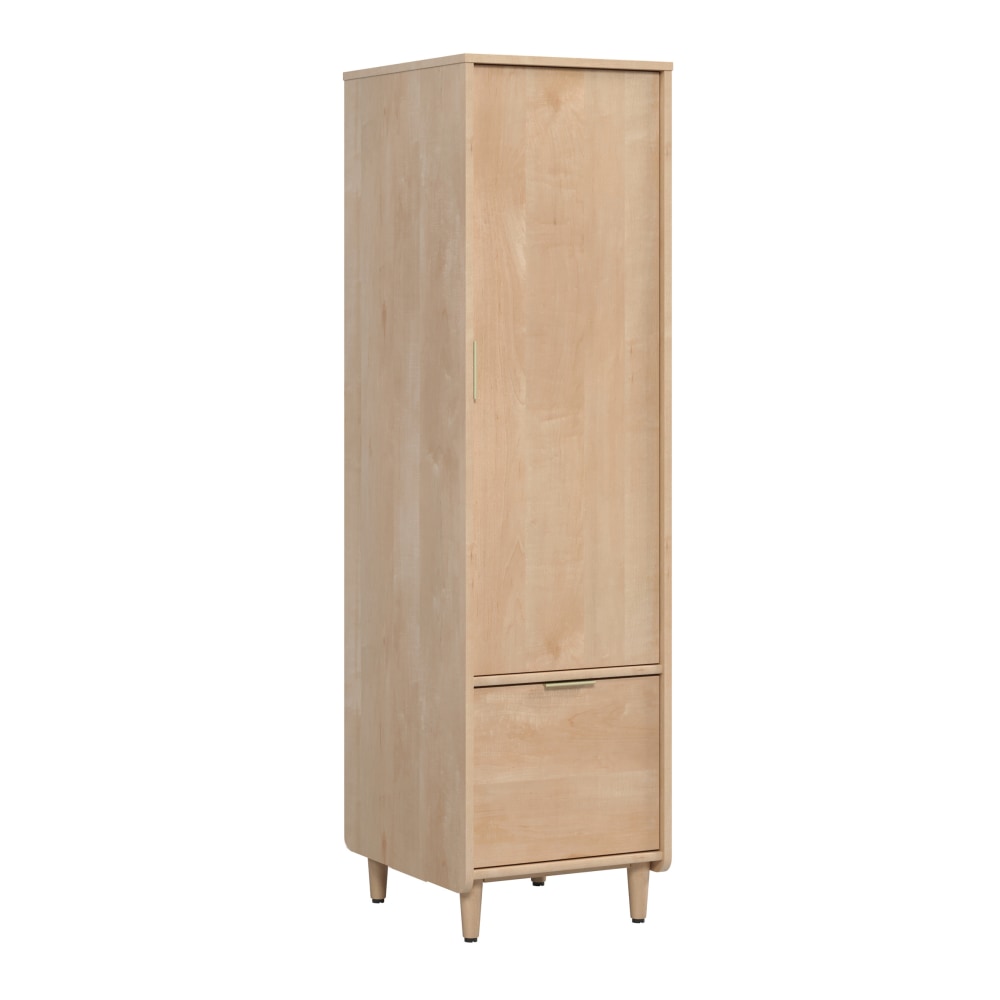 Sauder Clifford Place 16inW Storage Cabinet With Letter-Size Lateral File, Natural Maple