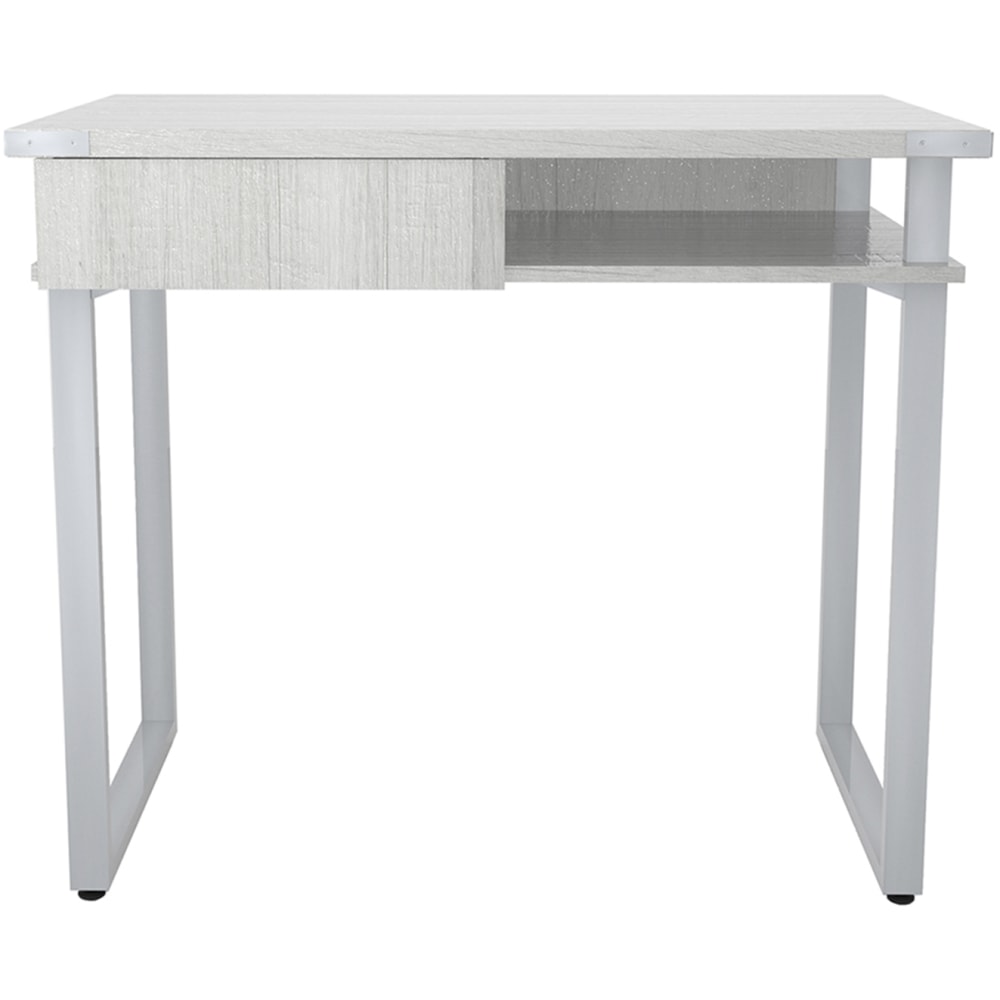 Safco Mirella SoHo 37inW Writing Desk With Drawer, White Ash