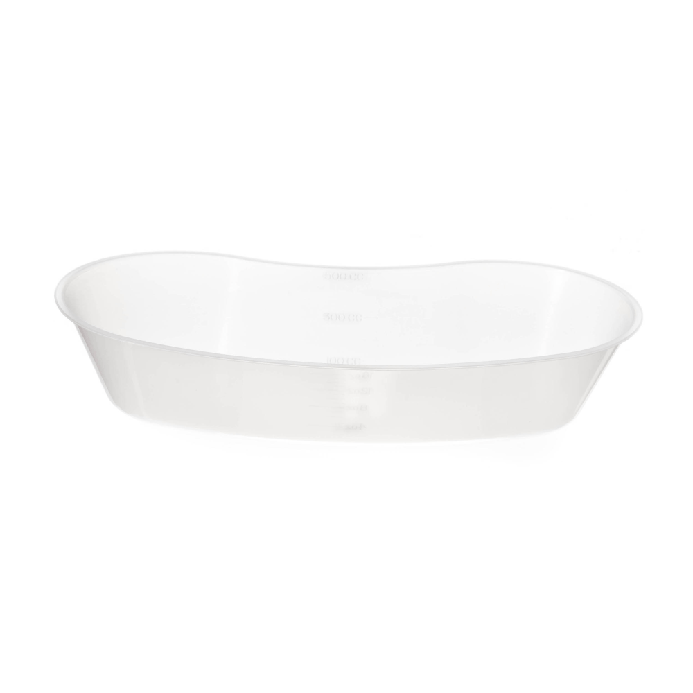 Medline Emesis Basins, 2inH x 4 1/4inW x 8 1/4inD, Clear, Pack Of 250