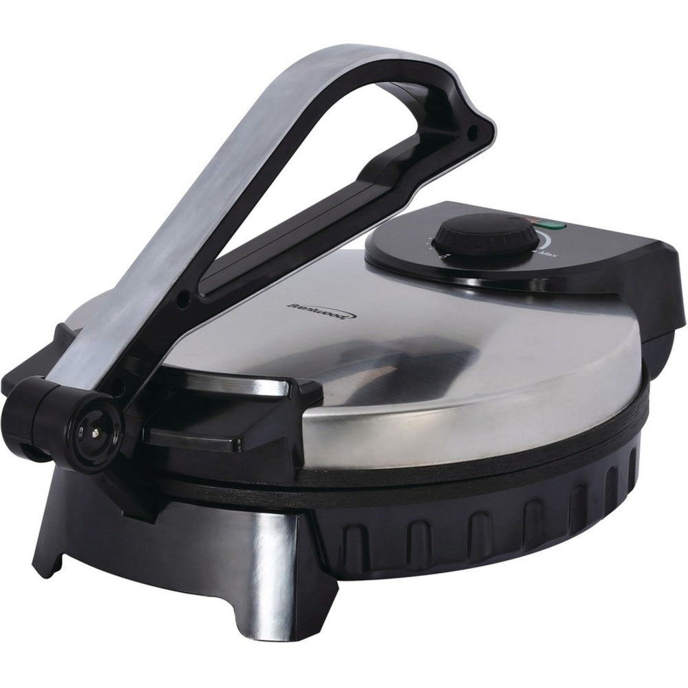 Brentwood TS-128 Stainless Steel Non-Stick Electric Tortilla Maker, 10-Inch