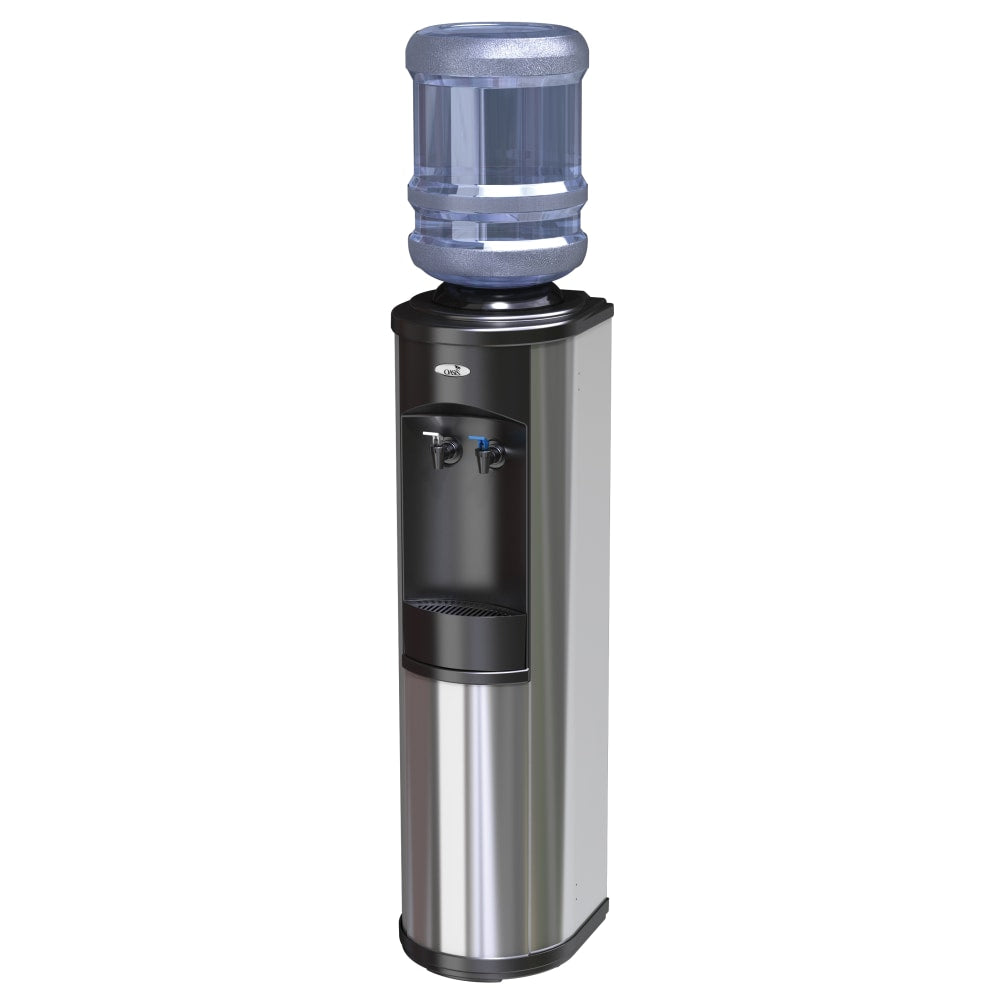 Oasis Artesian Cook n Cold Floorstand Bottle Water Dispenser, 38 1/8inH x 12inW x 12 1/2inD, Stainless