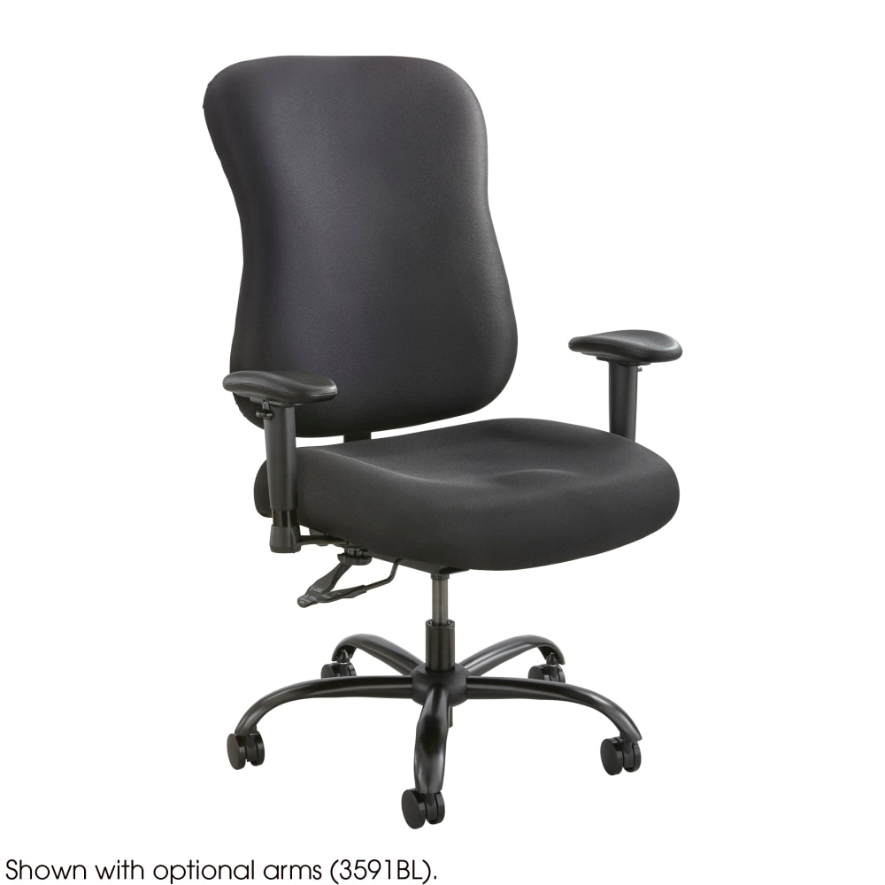 Safco Optimus Big & Tall High-Back Chair, Black