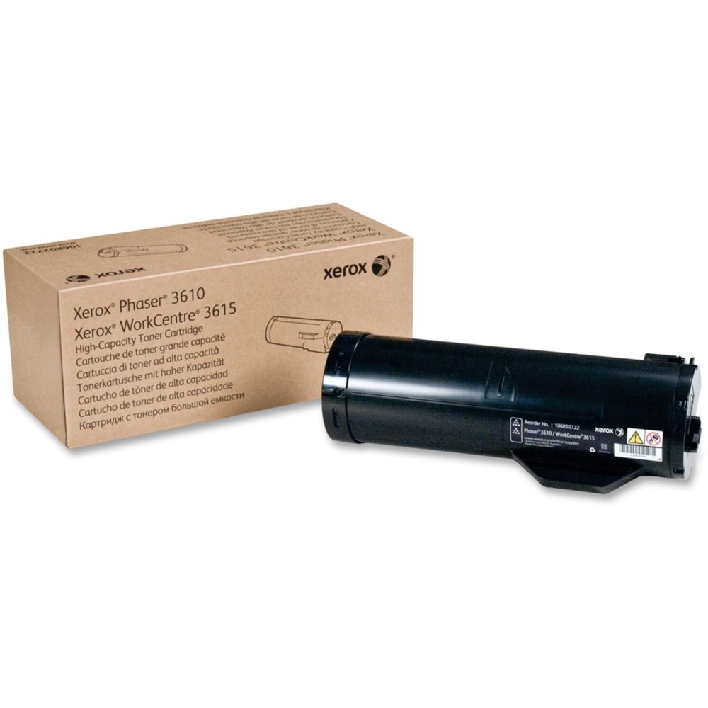 Xerox 3610/3615 Black High Yield Toner Cartridge, 106R02722