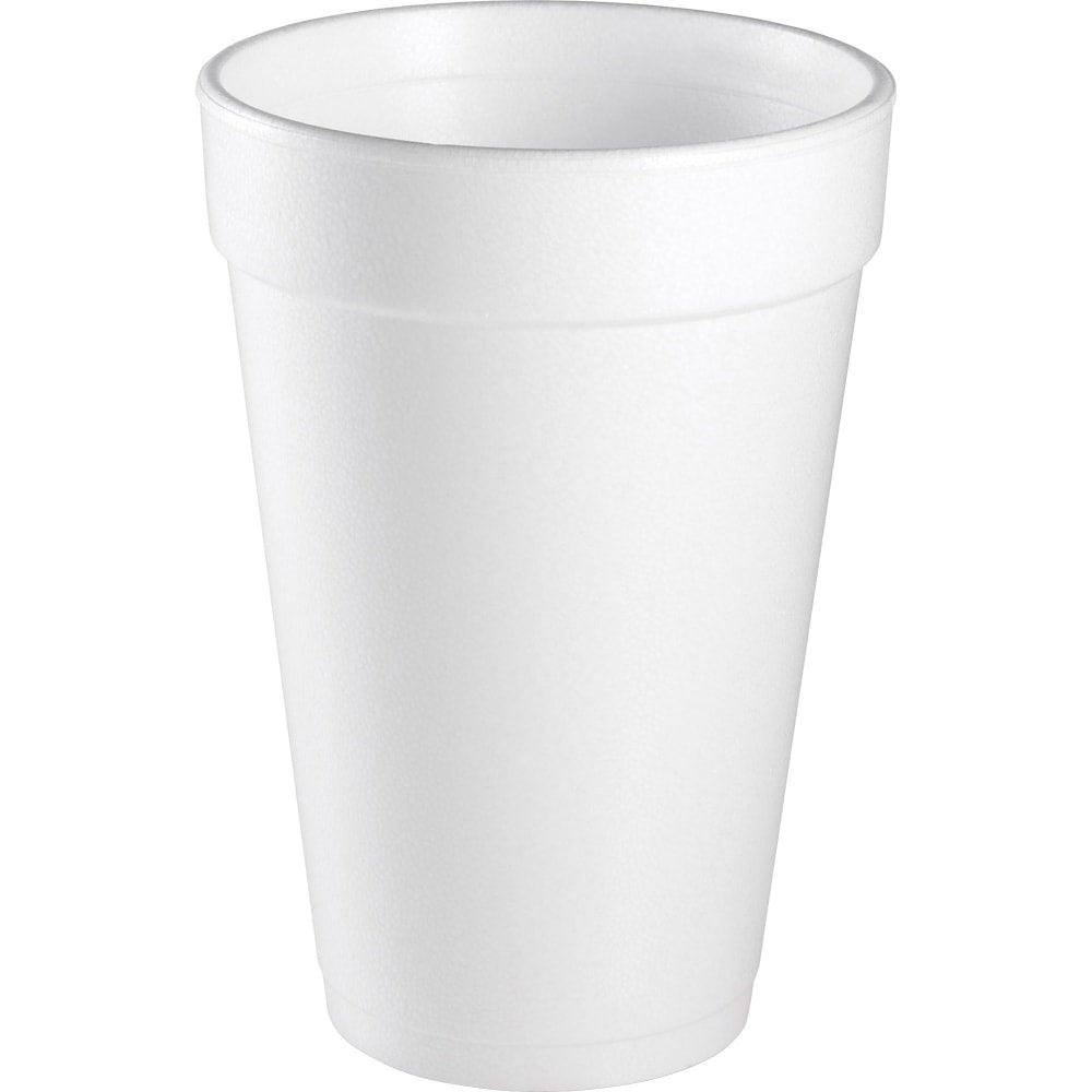 Dart Insulated Foam Drinking Cups, White, 16 Oz, Box Of 1,000 Cups